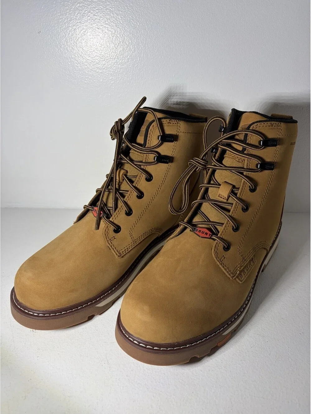 BRUNT SULLIVAN Soft Toe Work Boots - Men’s Size 11.5— Wheat - (NEW IN BOX)